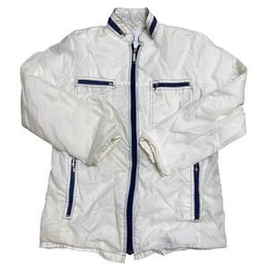 VINTAGE TAIWAN JACKET WINDBREAKER WHITE USED S SMALL HIKING FASHION OUTDOOR